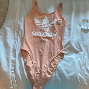 peach adidas one piece